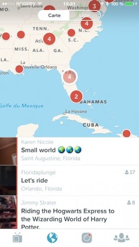 periscope caste des diffuseurs