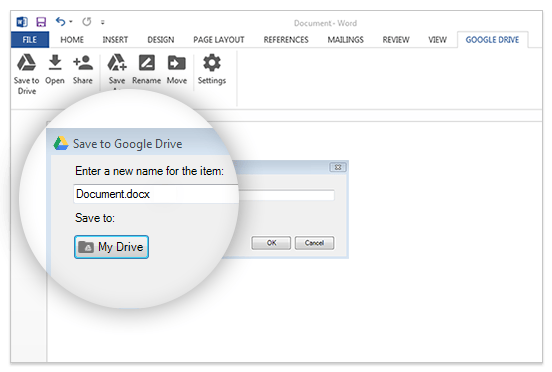Modifiez vos fichiers Google Drive sur la suite bureautique Office