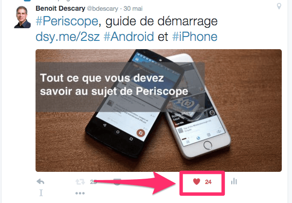 twitter et les coeurs