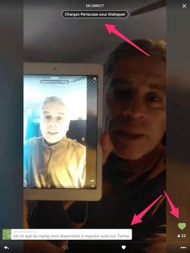 twitter integre les diffusions periscope