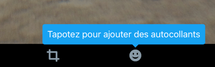 twitter ajouter un autocollant