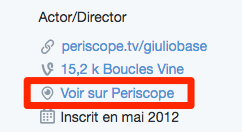 lien du compte periscope sur twitter