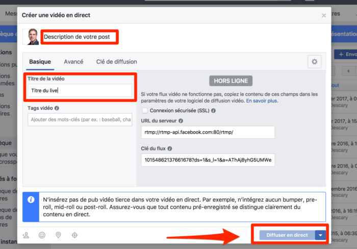 Facebook Live Video : Comment Programmer Une Diffusion En Direct Depuis ...
