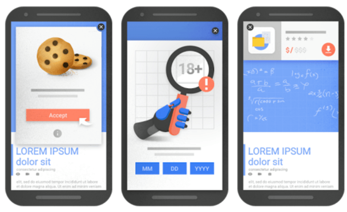 google attention aux pop-up seo