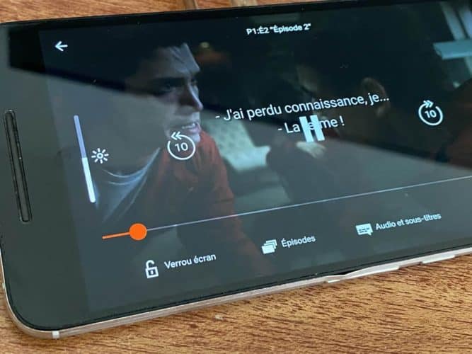 Netflix vérouiller l'écran sur Android